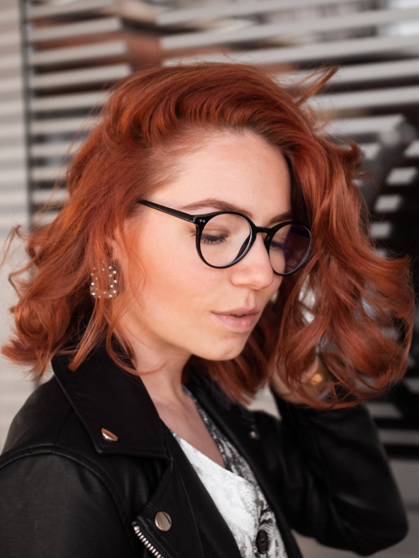 VEYREY VeyRey Brýle na modré světlo oválné Justyn černé