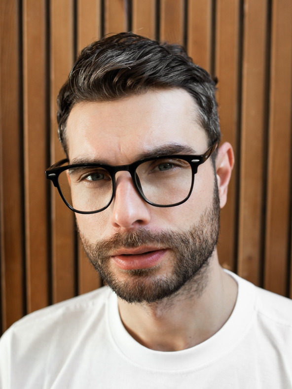 VEYREY VeyRey Brýle blokující modré světlo hranaté Yngve černé