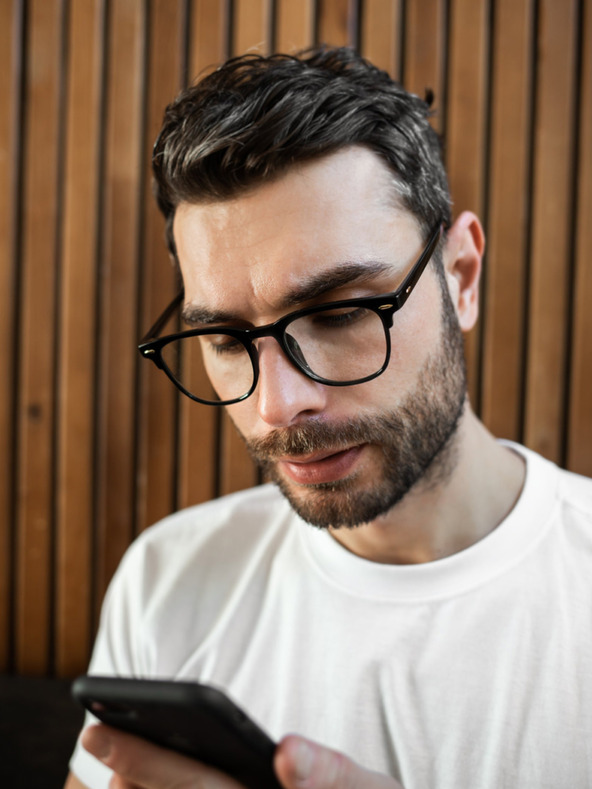 VEYREY VeyRey Brýle blokující modré světlo hranaté Yngve černé