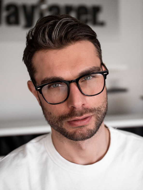 VEYREY VeyRey Brýle blokující modré světlo hranaté Yngve černé