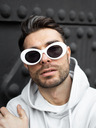 VEYREY VeyRey Sluneční brýle oválné Cobain bílé