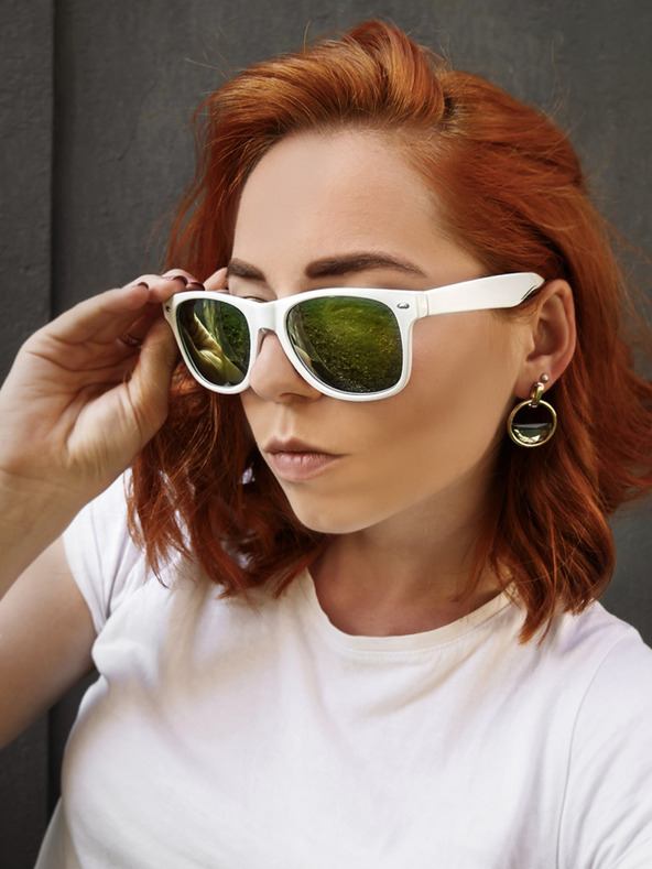 VEYREY VeyRey Sluneční brýle Nerd zrcadlové zlatá skla