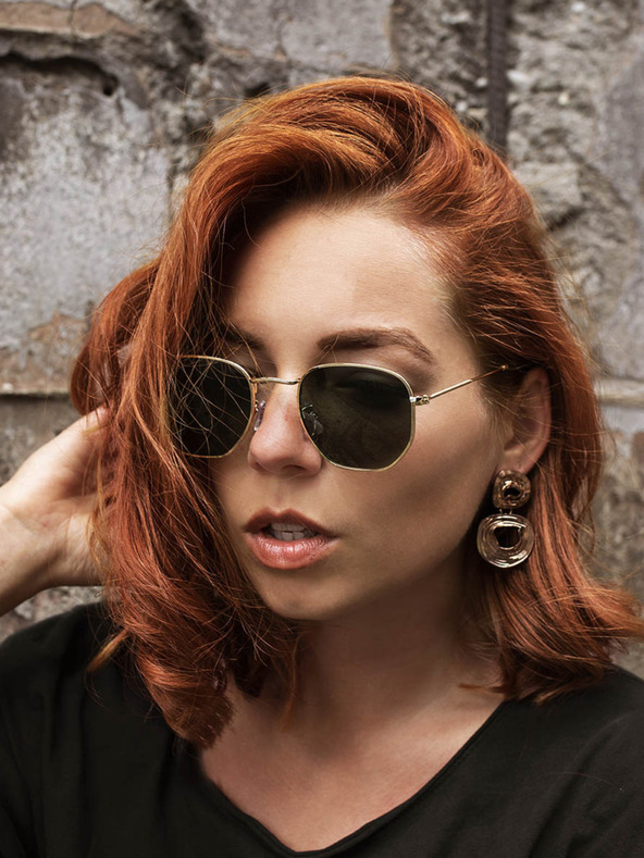 VEYREY Zlaté sluneční polarizační brýle VeyRey Hurricane