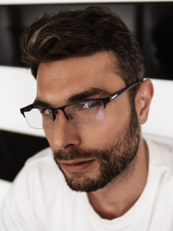 VEYREY VeyRey Brýle blokující modré světlo hranaté Sture černé