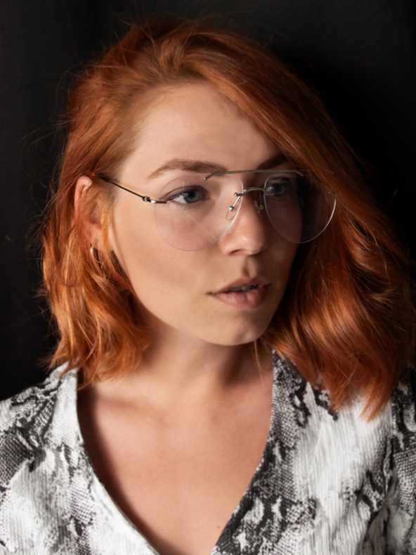 VEYREY Černé brýle blokující modré světlo VeyRey Dag