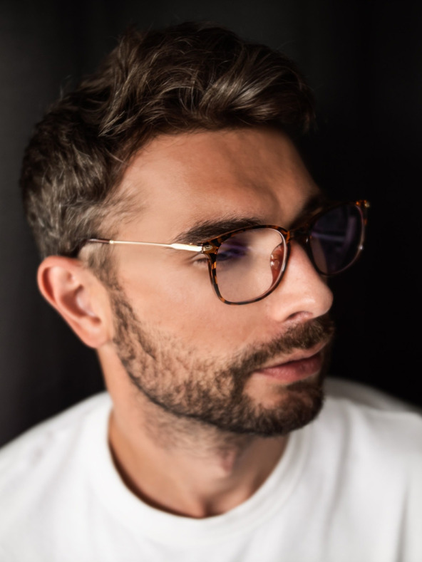 VEYREY VeyRey Brýle blokující modré světlo hranaté Orvar hnědé