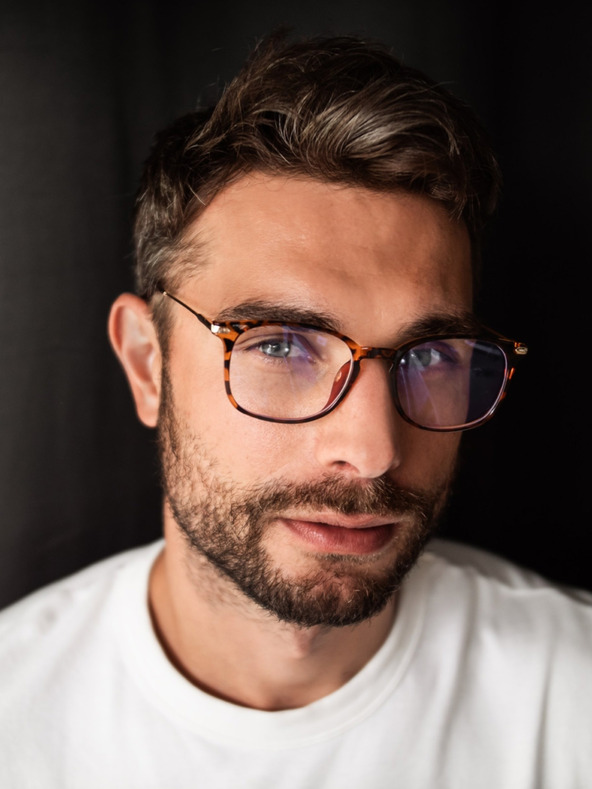 VEYREY VeyRey Brýle blokující modré světlo hranaté Orvar hnědé