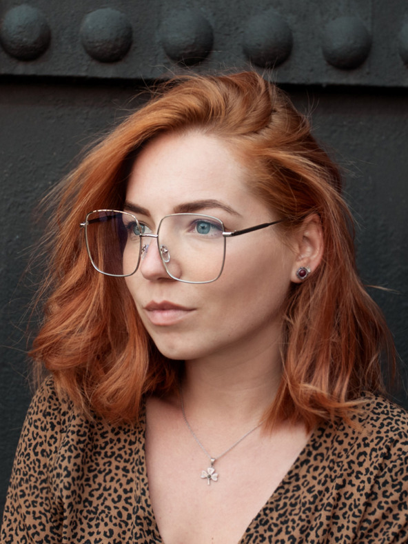 VEYREY Stříbrné brýle blokující modré světlo VeyRey Ernstep