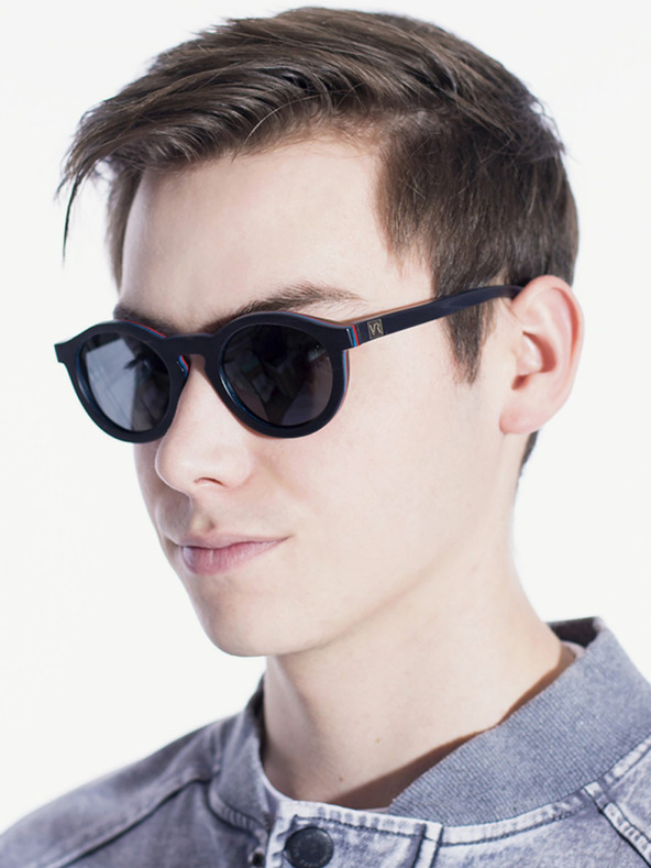 VEYREY VeyRey Sluneční brýle dřevěné polarizační oválné Hornbeam černá skla