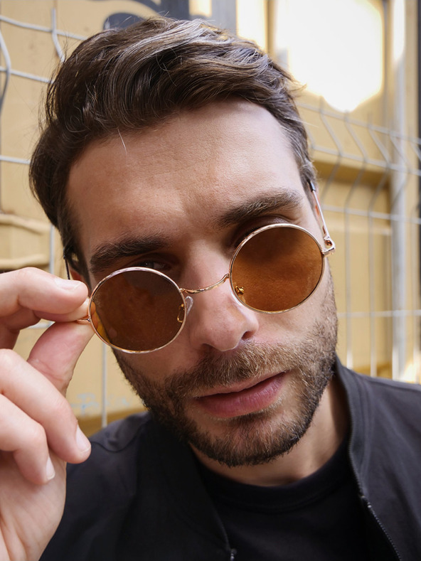 VEYREY Hnědé sluneční brýle VeyRey Braam