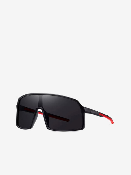 VEYREY Černé unisex polarizační sportovní sluneční brýle VeyRey Gisilbert
