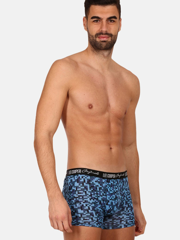 Lee Cooper Sada tří pánských boxerek v modré, fialové a červené barvě Lee Cooper