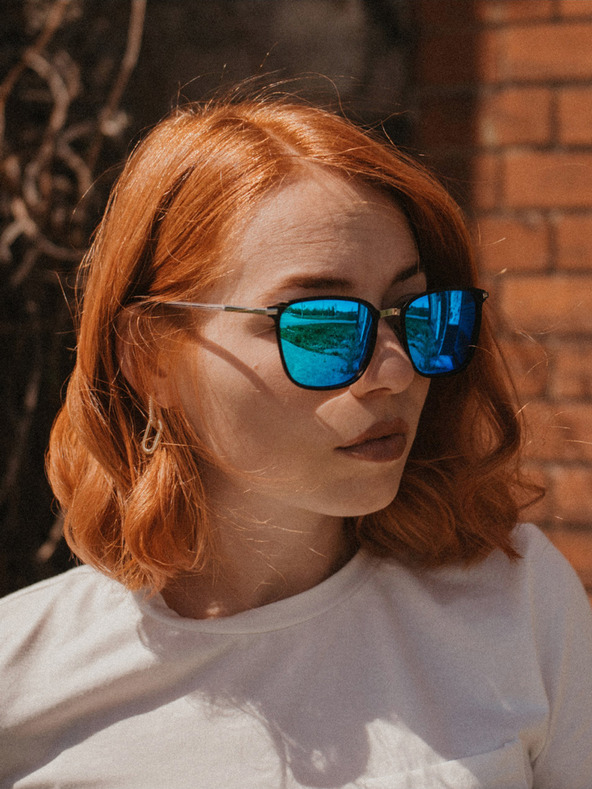 VEYREY Stříbrné unisex polarizační sluneční brýle Veyrey Tickles