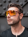 VEYREY Červené unisex sportovní polarizační brýle VeyRey Maltinius
