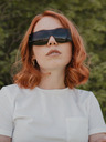 VEYREY Černé unisex sluneční brýle VeyRey Binneon