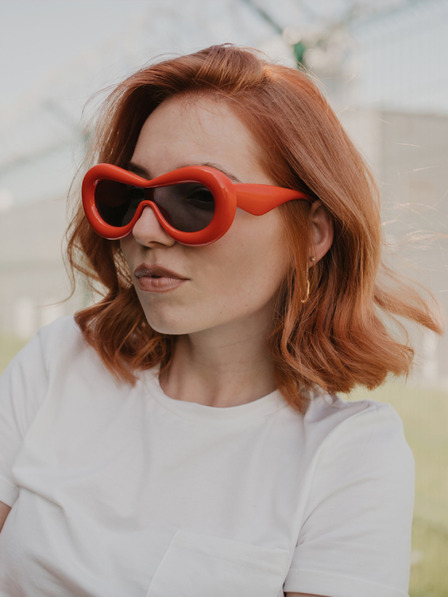 VEYREY Červené unisex sluneční brýle VeyRey Sumphreon