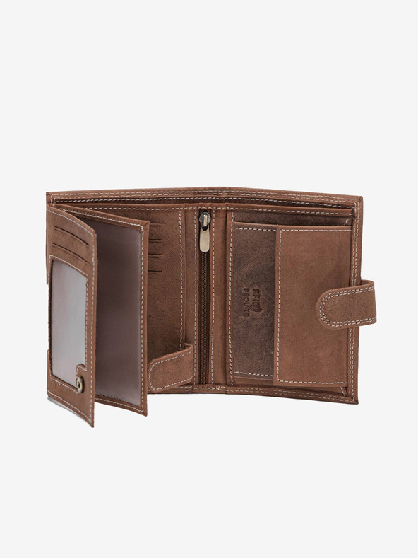 Ombre Clothing Světle hnědá pánská kožená peněženka Ombre Clothing