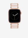 Anne Klein Řemínek pro hodinky Apple Watch s krystaly ve světel růžové barvě Anne Klein