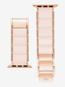 Anne Klein Řemínek pro hodinky Apple Watch s krystaly ve světel růžové barvě Anne Klein