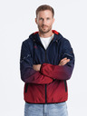 Ombre Clothing Červeno-modrá pánská sportovní bunda Ombre Clothing