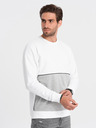 Ombre Clothing Šedo-bílá pánská mikina Ombre Clothing