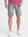 Ombre Clothing Šedé pánské džínové kraťasy Ombre Clothing