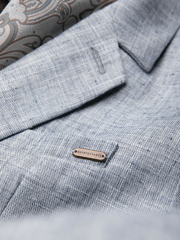 Ombre Clothing Světle modré pánské sako Ombre Clothing