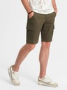 Ombre Clothing |Zelené pánské cargo kraťasy Ombre Clothing