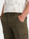 Ombre Clothing |Zelené pánské cargo kraťasy Ombre Clothing