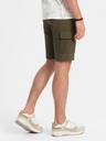 Ombre Clothing |Zelené pánské cargo kraťasy Ombre Clothing