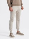 Ombre Clothing Béžové pánské tepláky jogger Ombre Clothing