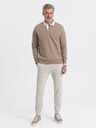 Ombre Clothing Béžové pánské tepláky jogger Ombre Clothing
