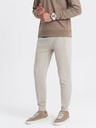 Ombre Clothing Béžové pánské tepláky jogger Ombre Clothing