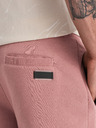 Ombre Clothing Růžové pánské basic teplákové kraťasy Ombre Clothing
