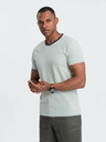Ombre Clothing Šedé pánské tričko Ombre Clothing