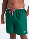 Ombre Clothing Zelené pánské žebrované plavky Ombre Clothing