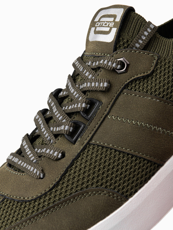 Ombre Clothing Zelené pánské tenisky Ombre Clothing