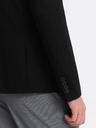 Ombre Clothing Černé pánské sako s kapsami Ombre Clothing