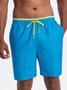Ombre Clothing Modré pánské žebrované plavky Ombre Clothing