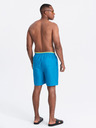 Ombre Clothing Modré pánské žebrované plavky Ombre Clothing