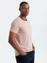 Ombre Clothing Růžové pánské tričko Ombre Clothing