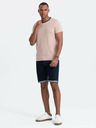 Ombre Clothing Růžové pánské tričko Ombre Clothing