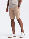 Ombre Clothing Béžové pánské teplákové basic kraťasy Ombre Clothing