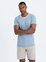 Ombre Clothing Modré pánské tričko Ombre Clothing