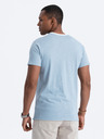 Ombre Clothing Modré pánské tričko Ombre Clothing
