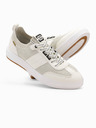 Ombre Clothing Béžové pánské slip-on tenisky Ombre Clothing