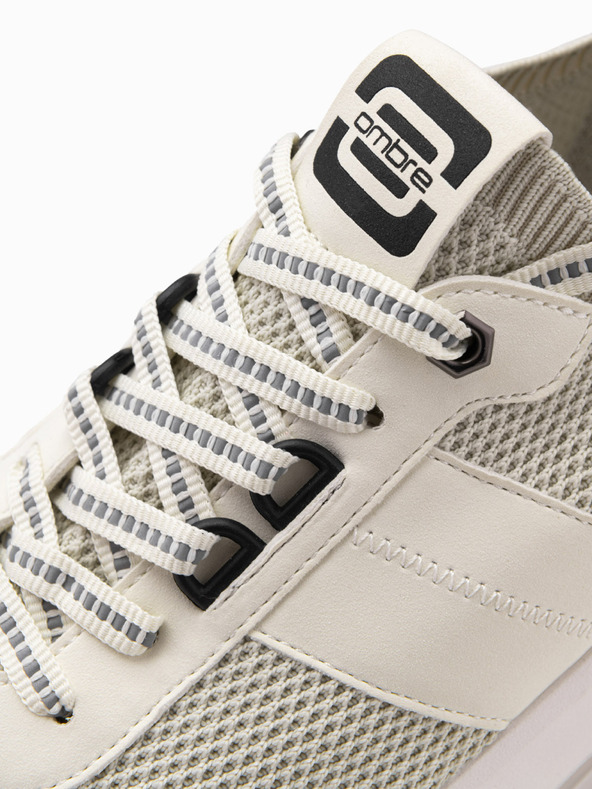 Ombre Clothing Béžové pánské slip-on tenisky Ombre Clothing