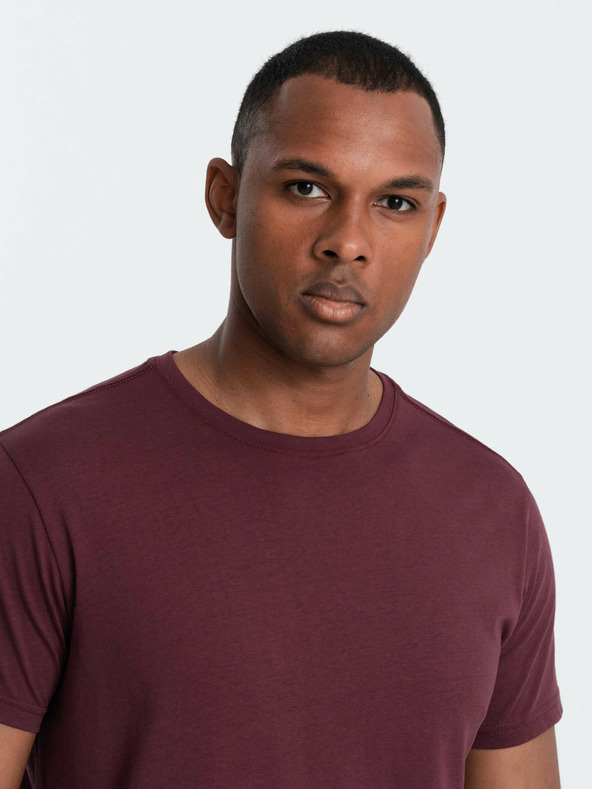 Ombre Clothing Pánské klasické bavlněné tričko BASIC Ombre Clothing