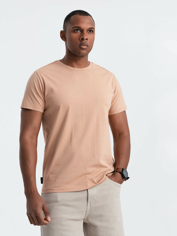 Ombre Clothing Pánské klasické bavlněné tričko BASIC Ombre Clothing