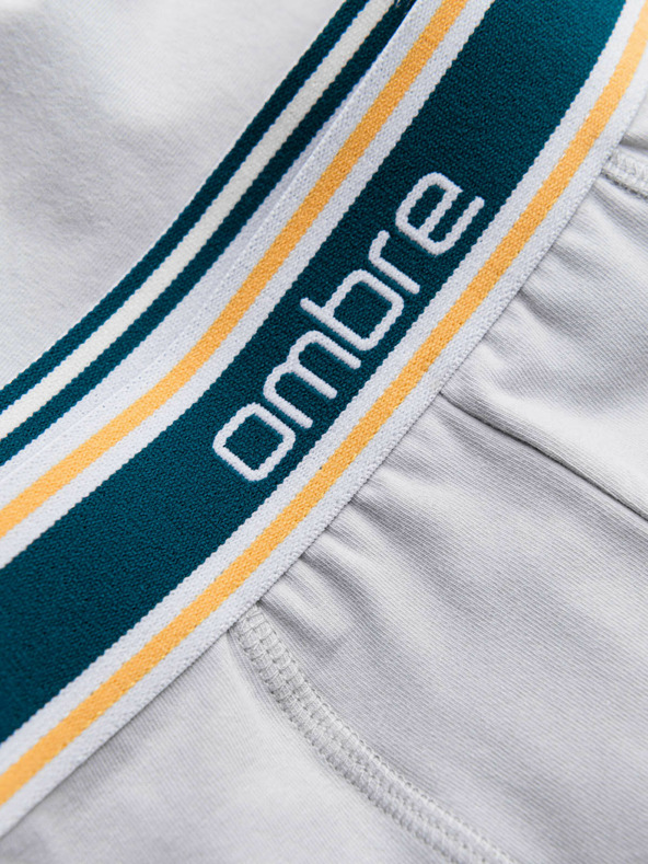 Ombre Clothing Klasické pánské boxerky s ozdobnou gumou v pase Ombre Clothing